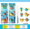 Set de Pesca Infantil Transfronterizo del Sudeste Asiático Juguetes Educativos con Caña de Pescar, Red para Peces, Varios Peces Marinos y Juguetes para el Agua en Empaque de Ampolla