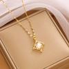 Nueva joyería de Corea del Sur collar femenino diseño de nicho sentido accesorios de celebridad de Internet cadena simple para suéter larga compra al por mayor