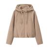 Otoño e Invierno 2025 Nueva Ropa Femenina Transfronteriza Europea y Americana Efecto Textura Gamuza Chaqueta de Aviador W091 2886
