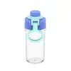 Taza de Beber de Plástico de Dibujos Animados Portátil de Verano para Niños y Niñas, Botella de Agua Portátil con Tapa de Rosca Específica para Guardería