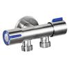 Acero inoxidable 304 uno en dos salida doble manija doble control grifo de pistola rociadora fría simple grifo de pico de apertura rápida para lavadora