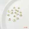 Contas Espaçadoras Irregulares Banhadas a Ouro com Retenção Forte de Cor, Pequenos Fragmentos de Ouro, Espaçadores de Formato Irregular, Acessórios para Miçangas Feitos à Mão, Materiais para Joias DIY