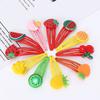 Horquilla de PVC con forma de fruta para niños, estilo coreano, estilo INS, hecha a mano, joyería, suministro directo de fábrica