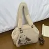 Bolso de Cubo de Peluche Bolso Pequeño para Mujer 2026 Nuevo Otoño/Invierno Súper Popular Versátil para Viajes al Trabajo Bolso Peludo de Hombro Único Cruzado