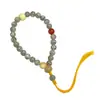 Hainan Estrella Verde Luna Bodhi de Mano Pulsera Estilo Chino Nuevo Cuentas Budistas Pulsera de Juego para Hombres y Mujeres Venta al por Mayor