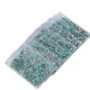 Diamantes para Uñas, 1440 Piezas en Total, Brillantes Azules Pavo Real Planos Base Mini Ojo de Caballo Diamantes de Forma Especial, Joyería de Diamantes Azules Lago para Uñas