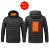 Chaqueta calefactora inteligente de invierno con calefacción eléctrica, chaqueta calefactora de algodón con temperatura constante y acolchado USB, para hombres y mujeres.