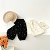 Artículo popular de comercio exterior: Pantalones Casuales Cálidos con Forro de Felpa para Niñas, Nuevos Joggers Coloridos de Estrellas para Niños Pequeños y Niños Pequeños, Suaves y Gruesos