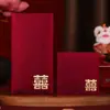 2026 Novos Envelopes Vermelhos de Casamento de Alta Qualidade com o Caractere "Felicidade Dupla" para Bloquear a Porta, Pacotes Vermelhos Criativos de Alta Qualidade Personalizados para Casamento de Mil Yuan