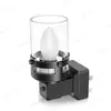 Luz Noturna Plug-in Imitação de Vela Retrô GY103 Base com Grão de Madeira Preto Luz de Lâmpada C7 Luz Noturna com Sensor de Luz Luminária de Cabeceira