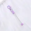 Nuevo diseño de llavero de colores pastel, accesorio de llavero colgante para bolsa de cuentas DIY, en stock para venta al por mayor
