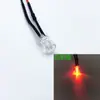 Diodo emisor de luz LED superbrillante de 3 MM F3 con cubierta de luz de hebilla transparente 110V220V con cable de 20CM Blanco Rojo Azul