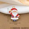 Acessórios de Liga de Esmalte de Natal DIY Feitos à Mão Papai Noel Boneco de Neve Acessórios Quentes de Venda Transfronteiriça