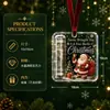 Ornamentos de Dinheiro Acrílicos de Natal Decoração de Armazenamento Cartão Presente de Feriado Pingente de Árvore Pingente de Árvore de Natal