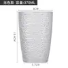 Vaso acrílico, plástico transparente, vaso de agua, vaso creativo anticaídas, ideal para el hogar, restaurantes, cerveza y té.