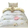 Juego de ropa de cama para dormitorio de estudiante universitario: juego de tres piezas de algodón puro, que incluye funda de edredón, sábana plana y sábana bajera, disponible en juegos de cuatro o seis piezas, listo para mudarse