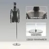 Tienda de Ropa Estilo Coreano Accesorios para Maniquíes Femeninos de Ante de Media Longitud Soporte de Maniquí Cuerpo Humano Completo Soporte de Exhibición para Maniquí