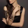Adesivos de Tatuagem Temporária Europeus e Americanos de Flores e Animais para Braço para Homens e Mulheres Tatuagens Preto e Branco Flores Animais Borboleta Adesivos de Tatuagem Temporária para Braço