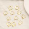 En Stock Clips para Orejas Chapados en Oro de 18 Quilates Hechos en Corea, Broches para Orejas Estilo Europeo, Materiales para Accesorios de Aretes Hechos a Mano de Moda para DIY