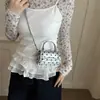 Bolso cuadrado pequeño estampado de lunares, moderno, simple, casual, bolso de hombro cruzado de moda nuevo para verano 2026 para mujer