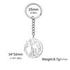 Llavero Edición Familiar Cálida Anillo de Madre Árbol Pequeño Colgante de Niño Regalo Conmemorativo Llavero de Acero Inoxidable