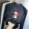 Camiseta Térmica de Cuello Medio para Niños Mayores, Estilo Primavera y Otoño, Camiseta con Forro Polar de Otoño e Invierno para Niñas y Niños Pequeños