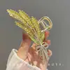 Pinza de Oreja de Trigo de Alta Gama, Elegante y Elegante, Pinza para el Cabello para la Parte Trasera de la Cabeza, Accesorio para el Cabello, Pinza de Tiburón Grande, Nuevo Estilo 2023