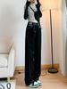 Pantalones vaqueros de cintura alta y pierna ancha para mujer, talla grande, gorditas, que cubren la carne de primavera, adelgazantes, con forma de pera, que no muestran la cadera.