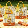 Bolsa de Regalo para el Día del Niño con Personajes de Estrellas de Dibujos Animados, Bolsa de Lona para Recuerdos de Fiesta de Cumpleaños, Bolsa de Tela Pequeña Tote para Estudiantes