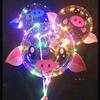 Venta al por mayor de globos luminosos rojos de red, bolas de ondas luminosas, regalos, globos transparentes, puestos de globos, fabricantes de bolas de ondas