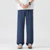 Roupas Masculinas Populares / Jeans Masculino Novo da Coleção Primavera 2026, Corte Reto Solto, Calça Longa Levemente Larga em Lyocell Tencel