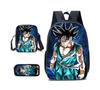 Mochila Nueva de Anime de Dibujos Animados de Dragon Ball de Amazon para Estudiantes de Primaria y Secundaria, Bolsa Escolar, Bandolera, Estuche para Lápices, Set de Tres Piezas