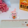 Coelho Morango Fofo Coelho Cartoon Doce Acessórios de Resina Cola de Creme Patch para Capa de Celular Infantil Acessórios de Cabelo