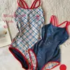 Maiô de corrida estampado de peça única estilo francês para emagrecer, sem bojo, camada única, feminino, camada dupla, plus size