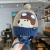 Gorro de Bebé Otoño Invierno Grueso Cálido Tejido Protección Orejas Gorro Invierno Niños Niñas Lindo Impermeable Lana Bebé Gorro