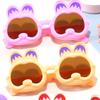 Nuevas gafas de sol infantiles de moda con orejas de gatito, moda versátil, lindas, protección solar para bebés, gafas de sol UV
