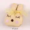 Llavero con Estampado de Conejo de Peluche de Dibujos Animados Colgante Lindo para Bolso Muñeca Broche Muñeca Accesorios Ropa DIY