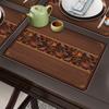 Jogos Americanos de Madeira com Padrão Chinês Impermeável e à Prova de Óleo Isolante Térmico Tapete de Mesa Antiderrapante Anti-queimadura Tapete de Mesa para Restaurante Tapete Anti-manchas