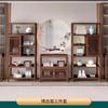 Nova mesa de chá e cadeira de madeira maciça de ébano estilo chinês, grande, combinação moderna e simples, para escritório, casa, mesa de chá úmida e seca, peça única