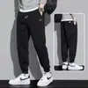 Calça Grossa com Forro de Lã para Homens, Outono e Inverno, Modelagem Solta, Versátil, Tamanho Grande, Calça Jogger, Calça Comprida, Calça de Moletom Masculina, Calça Casual Esportiva