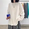 Camiseta de manga larga para hombre para primavera y otoño, estilo Hong Kong, moderno, estilo occidental, prenda interior blanca para hombre, holgada, top básico de calle