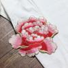 Adesivo de Tecido Bordado Peônia em Flor Hanfu Jaqueta Malaia Acessórios Decorativos DIY Remendo de Furo Multicolorido Opcional Sem Cola para Costurar