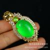 Atacado Bashan Cui Buddha Pendant Material Perigoso Jade Jade Colar Imperial Verde Completo Cui Pequeno Buddha Pendant Clavícula Corrente