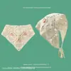 Bufanda Triángulo Floral Frances de Influencer de Moda Pañuelo para la Cabeza Diadema de Punto Linda Pañuelo de Seda Accesorio para el Cabello de Gama Alta Verano
