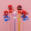 100 Individuales Lindos Spider-Man Stiller 3D Funda para Popote 10mm Popote Stanley Popote Estéreo Tapa para Popote