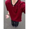 Camiseta de Rayas de Moda con Cuello en V y Manga Corta para Hombres y Mujeres, Nuevo Estilo Verano 2026, Estilo Perezoso, Corte Holgado, Versátil, Top Adelgazante