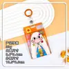 Nuevo estilo tarjetero para niñas, gafete de identificación de estudiante, funda para tarjeta con cordón para cuello anti-pérdida, protector de tarjeta de identificación unisex, estuche rígido