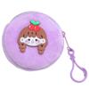 Linda Caricatura de Felpa Billetera para Monedas Niños Bolsa con Cremallera para Guardar Monedas Portátil Mini Color Caramelo Bolsa para Auriculares Venta al por Mayor