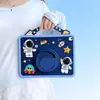 Capa Protetora Ipadpro11 Air4567 Desenho Animado Capa para Tablet Ipad10 A16 Silicone 10.2 Portátil Capa de Astronauta
