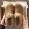 Pantuflas de algodón estilo Birkenstock para mujer, para usar en exteriores, nueva colección otoño/invierno 2026, forradas de felpa, sin cordones, peludas, zuecos cerrados
